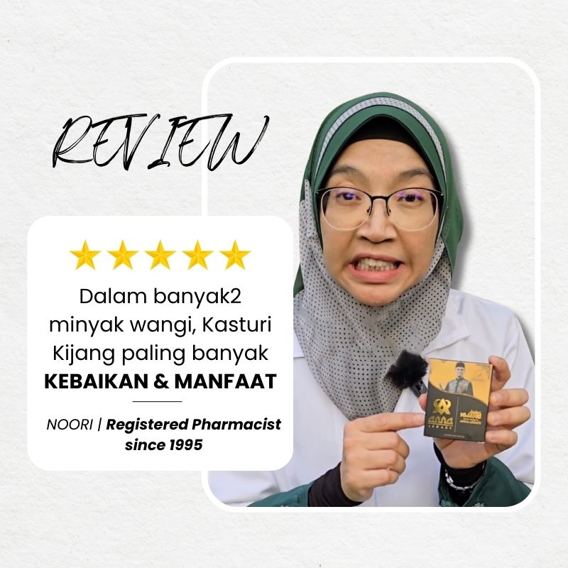 Botol wangian Kasturi Kijang Anna Legacy