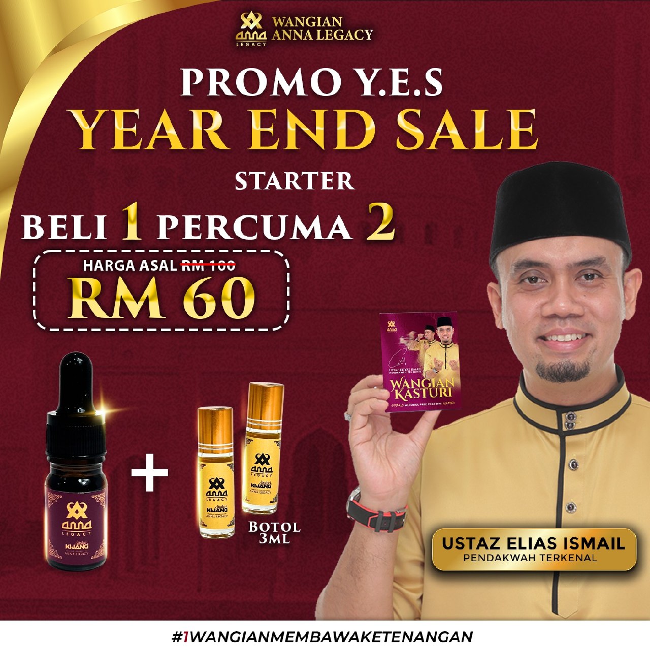 Harga asal Kasturi Kijang Anna Legacy